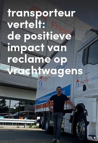 impact reclame op vrachtwagens