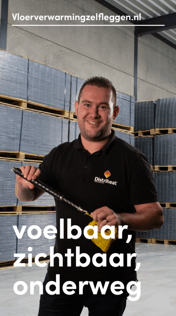 Vloerverwarmingzelfleggen vrachtwagen