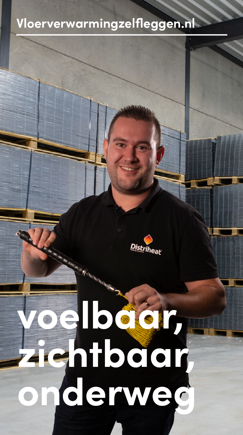 Vloerverwarmingzelfleggen vrachtwagen