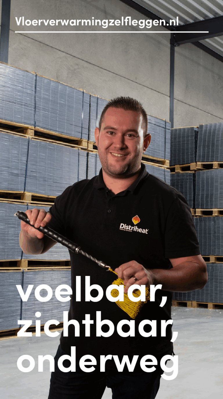 Vloerverwarmingzelfleggen vrachtwagen